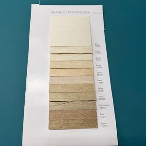 Wallpaper sisal swatches