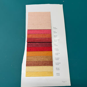 Wallpaper sisal swatches
