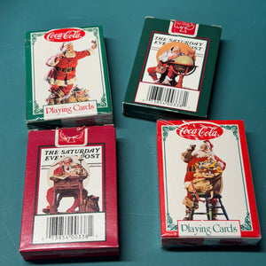 Santa Coca-Cola playing cards