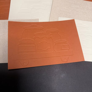 Jar Shelf embossed cardstock  - 9 pack