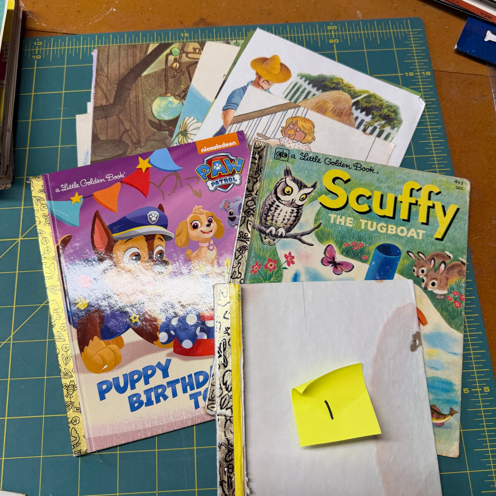 Damaged Little Golden Books - covers & pages