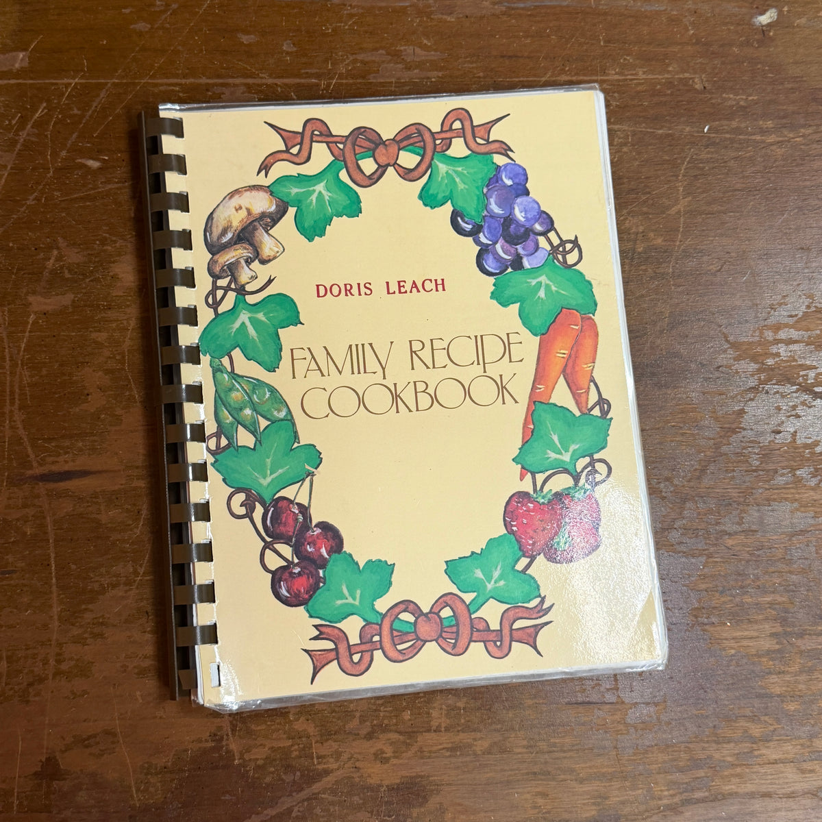 Doris Leach Family Recipe cookbook - mostly empty