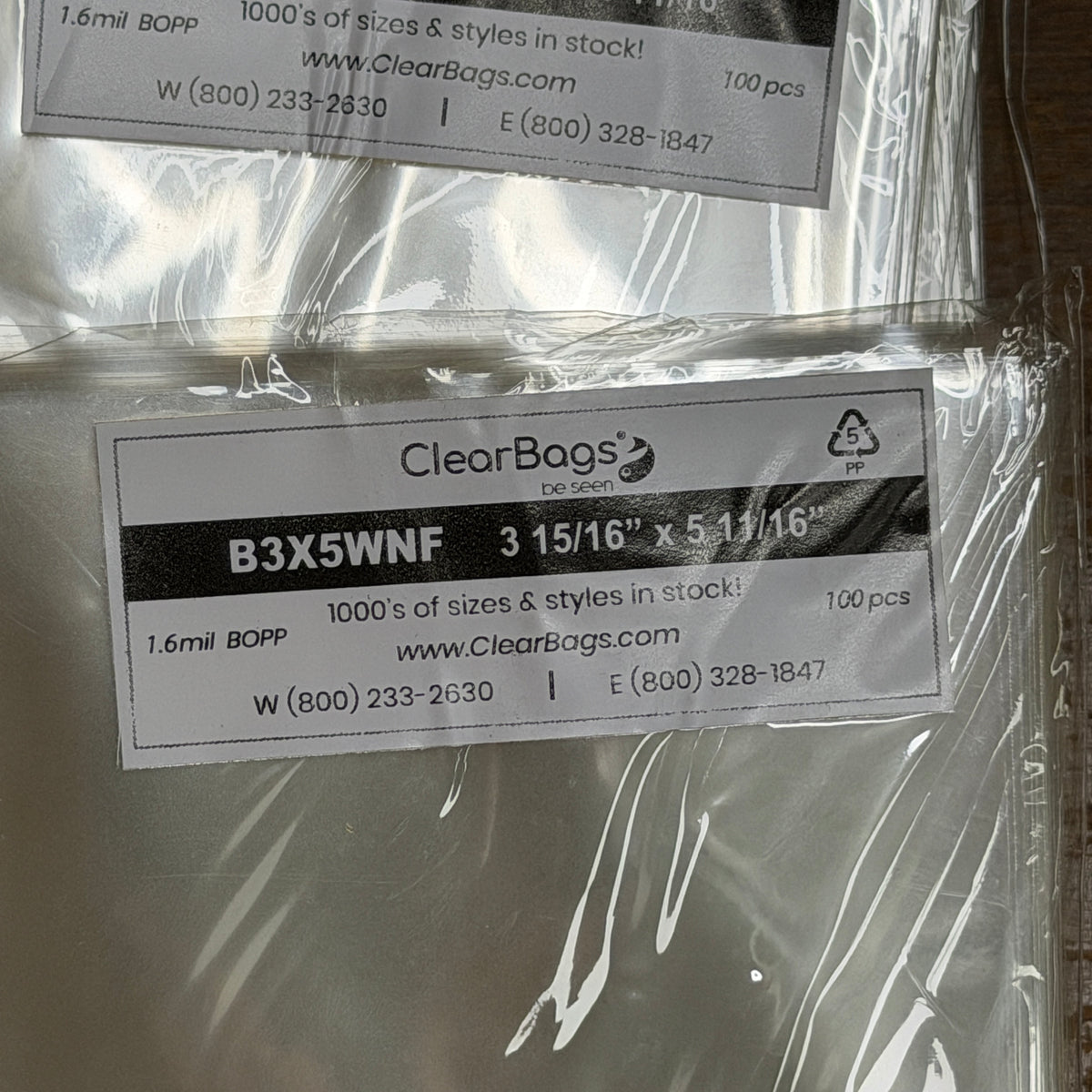 Plastic Sleeves/Bags