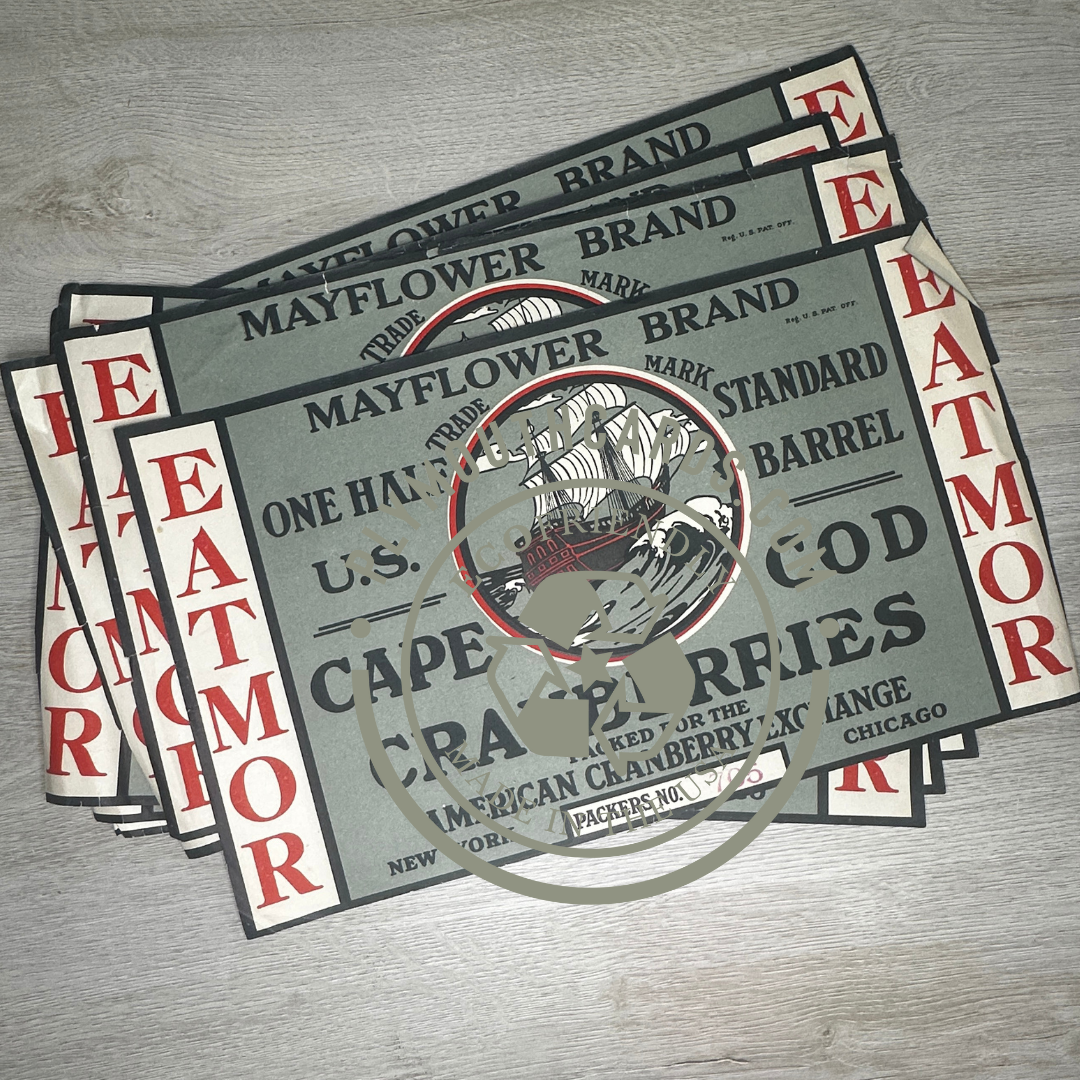 Cape Cod Cranberries crate labels