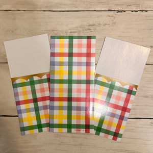 Plaid Pockets - 3 pack