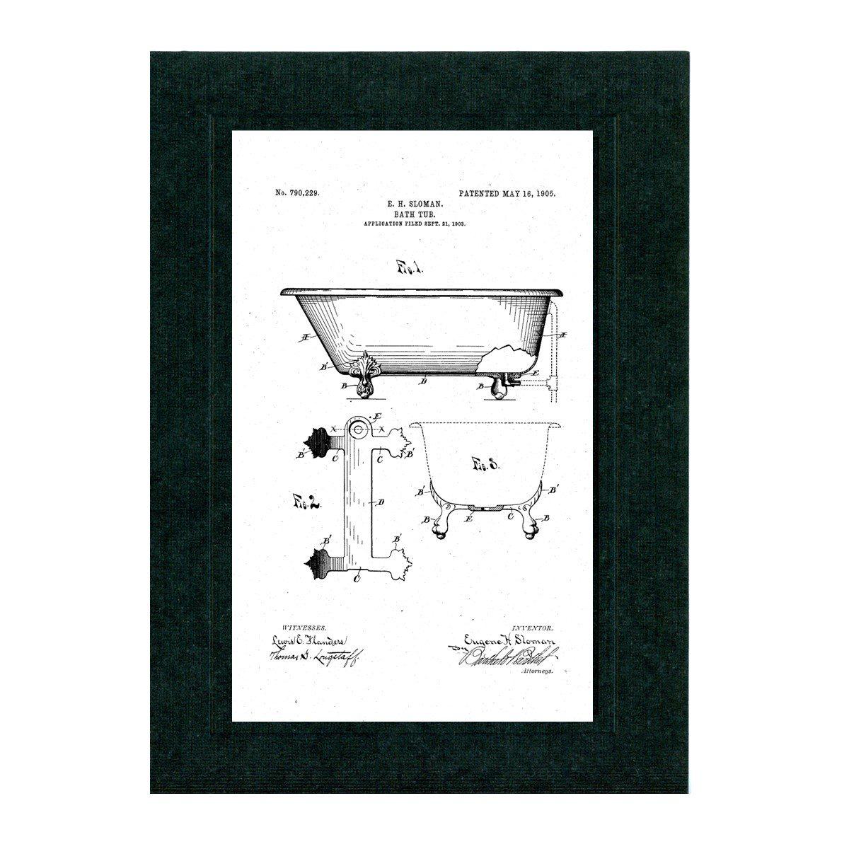 Bathroom patent cards