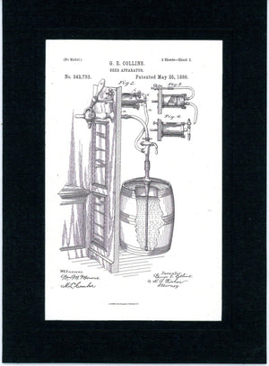 Beer Patents patent card set