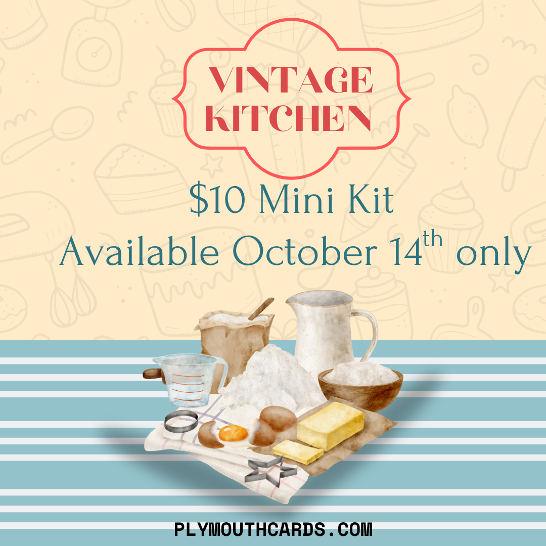 Vintage Kitchen Mini Journal card kit - October 14th ONLY
