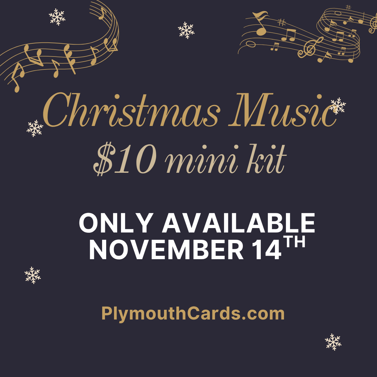 Christmas Music Mini Journal card kit - November 14th ONLY