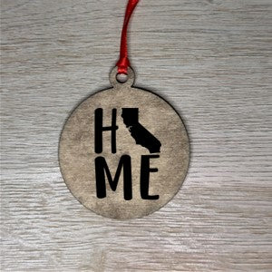 Home State Wooden Ornaments