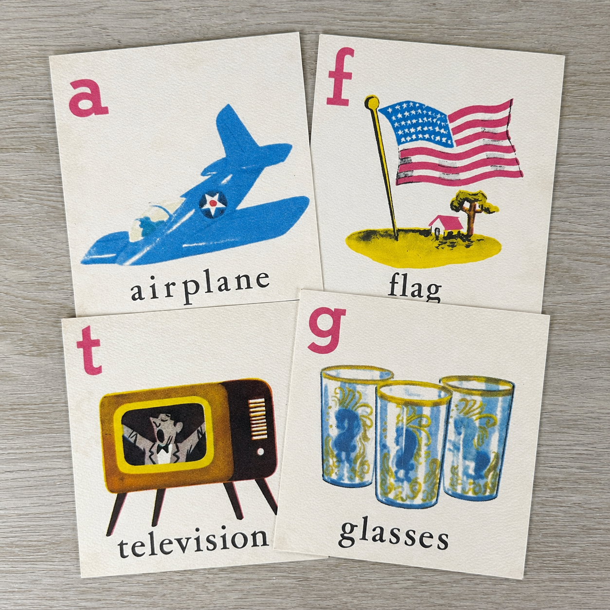 Alphabet Soup (A-Z) postcards