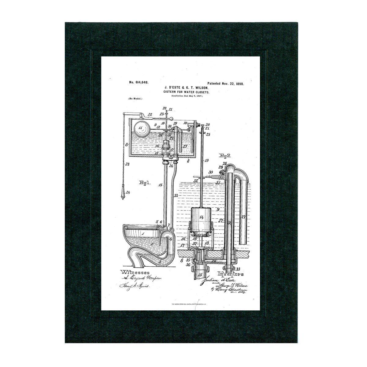 Bathroom patent cards