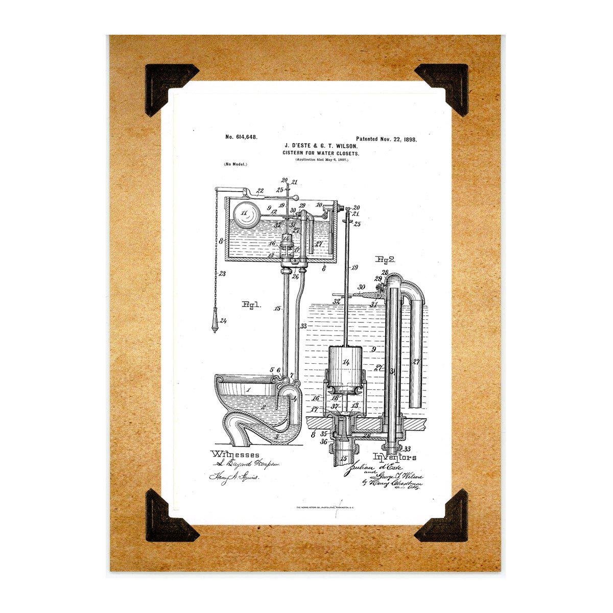 Bathroom patent cards