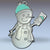 Selfie Clarence 2023 Snowman ornament - 8 colors to choose-Plymouth Cards