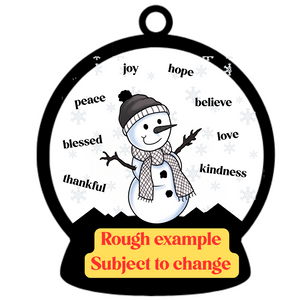 Clarence 2025 Snowman ornament - pre-order, will ship in late September