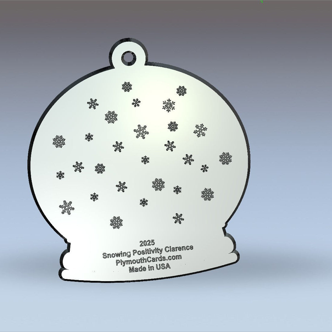 Snowing Positivity - Clarence 2025 Snowman ornament