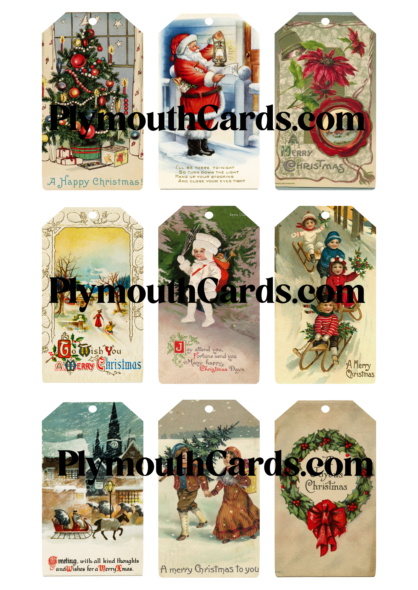 Holiday gift tags - Digital file
