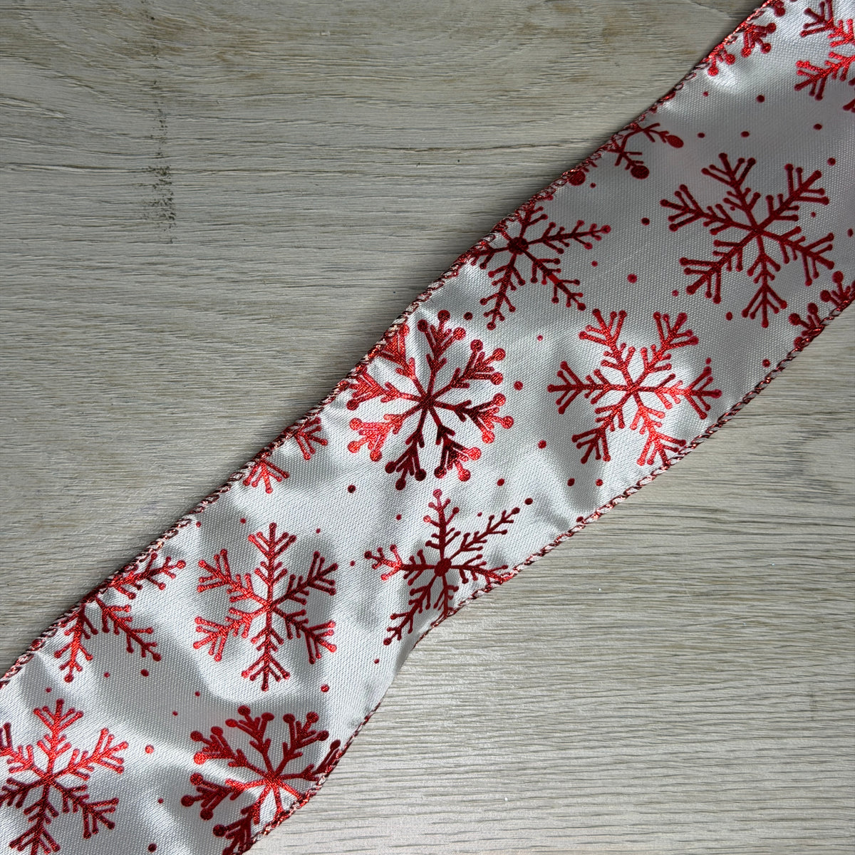 Snowflakes ribbon - by the yard or spool