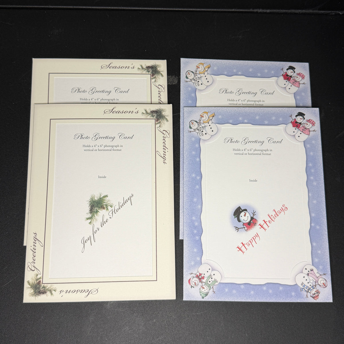 Vintage Holiday Plymouth Cards - 2 pack