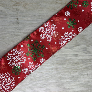 Snowflakes ribbon - by the yard or spool