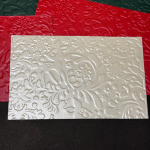 Winter Deer embossed cardstock  - 9 pack