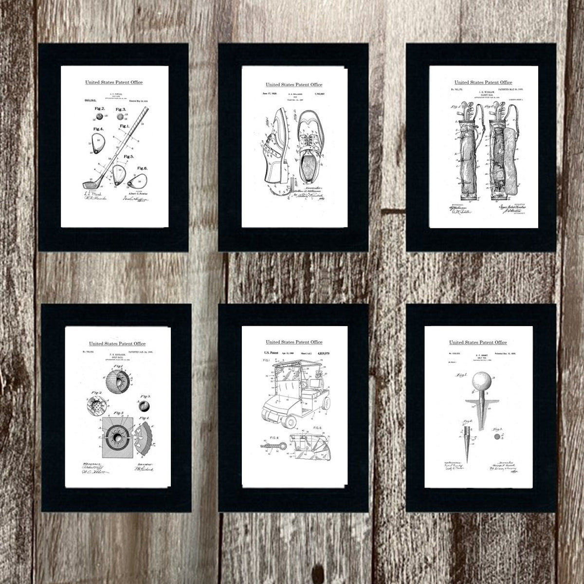 Golf Patents patent card set