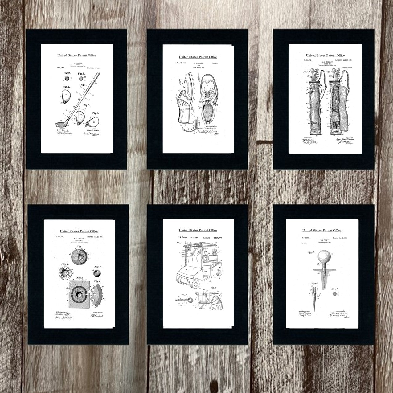 Golf Patents patent card set