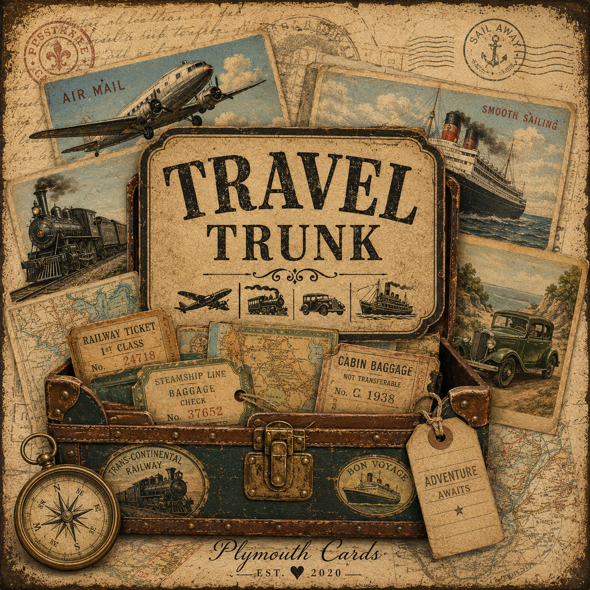 Travel Trunk - will ship week of June 8th