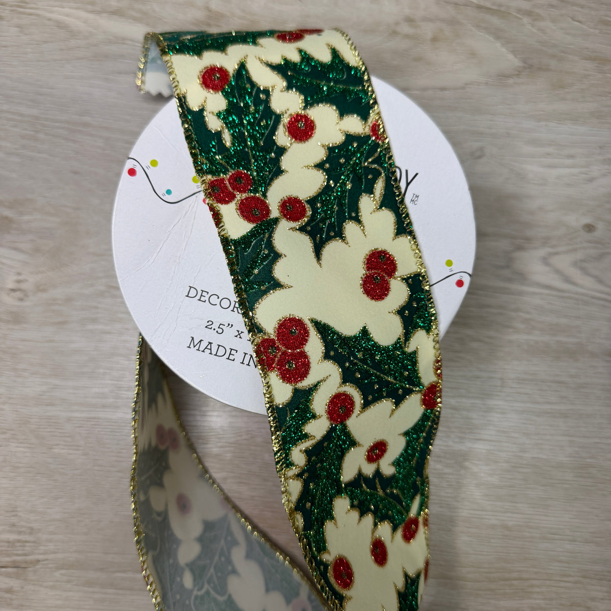 Christmas Holiday ribbon - by the yard or spool