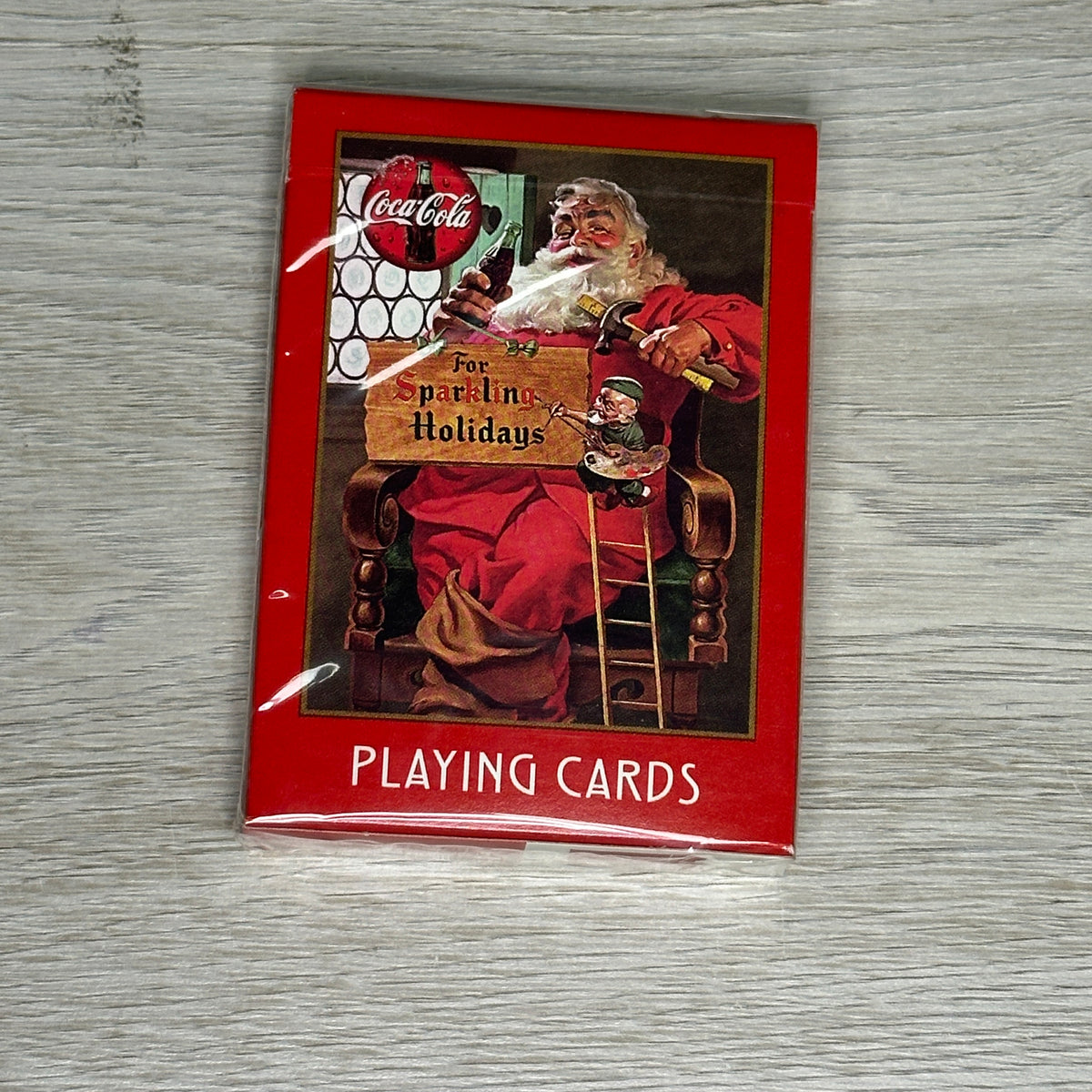Santa Coca-Cola playing cards
