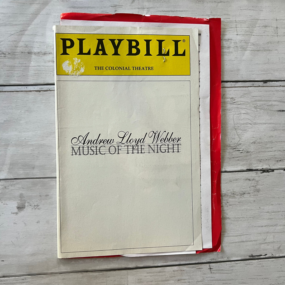 Playbills - with 2 ticket stubs