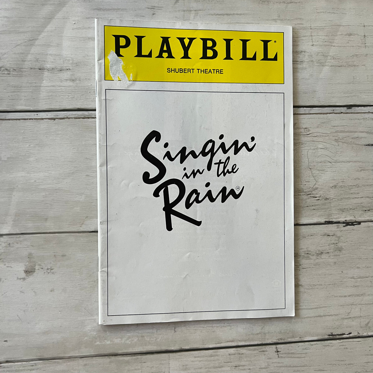 Playbills - no ticket stubs