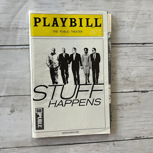 Playbills - with 2 ticket stubs