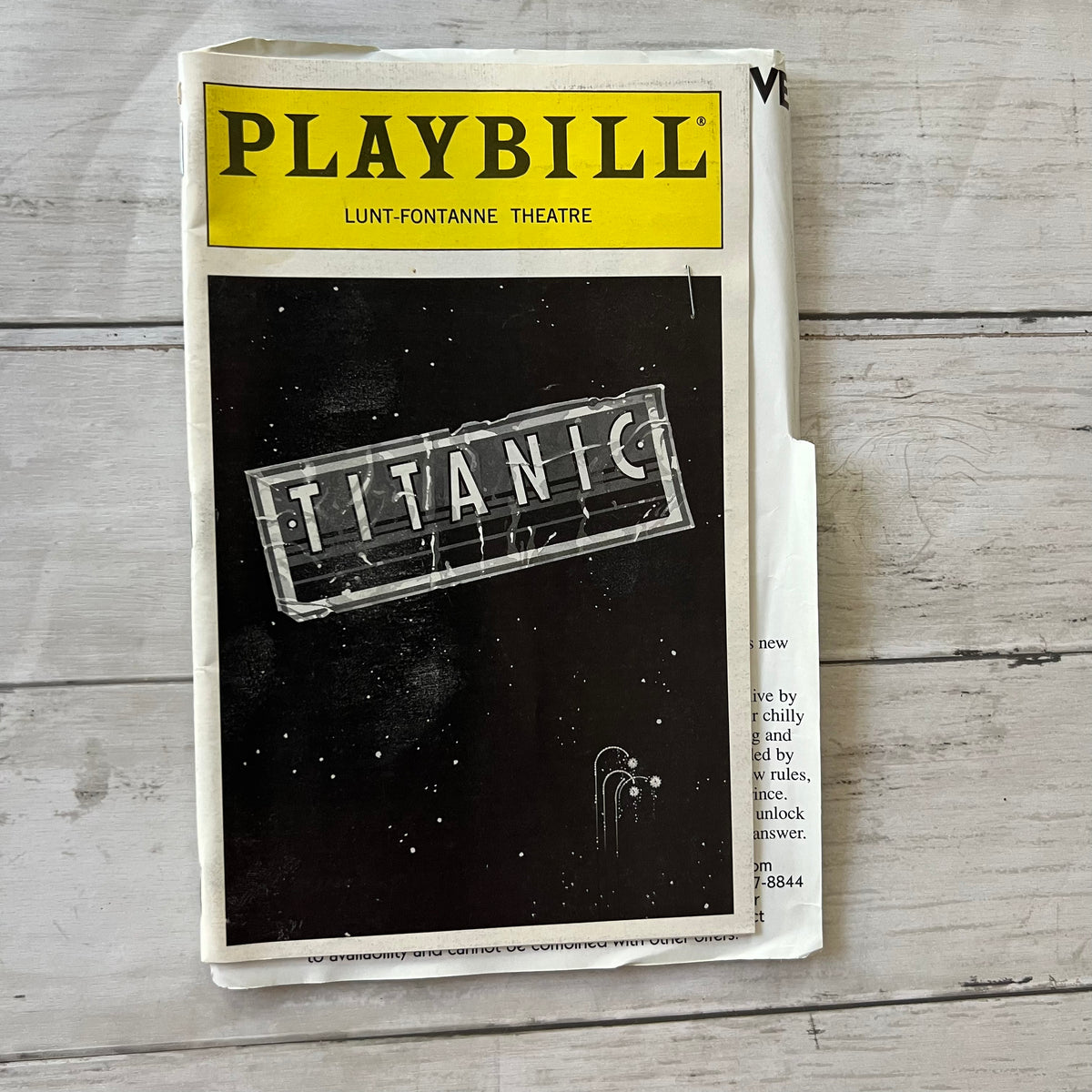 Playbills - with 2 ticket stubs