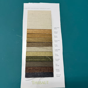 Wallpaper sisal swatches