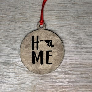Home State Wooden Ornaments