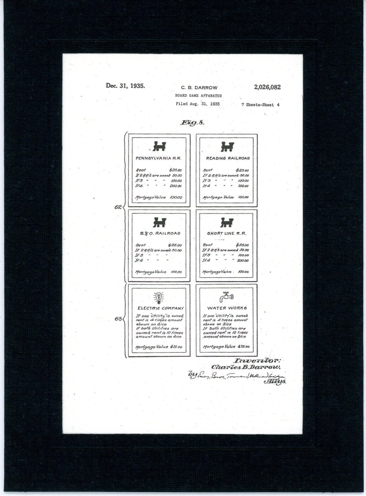 Monopoly patent cards