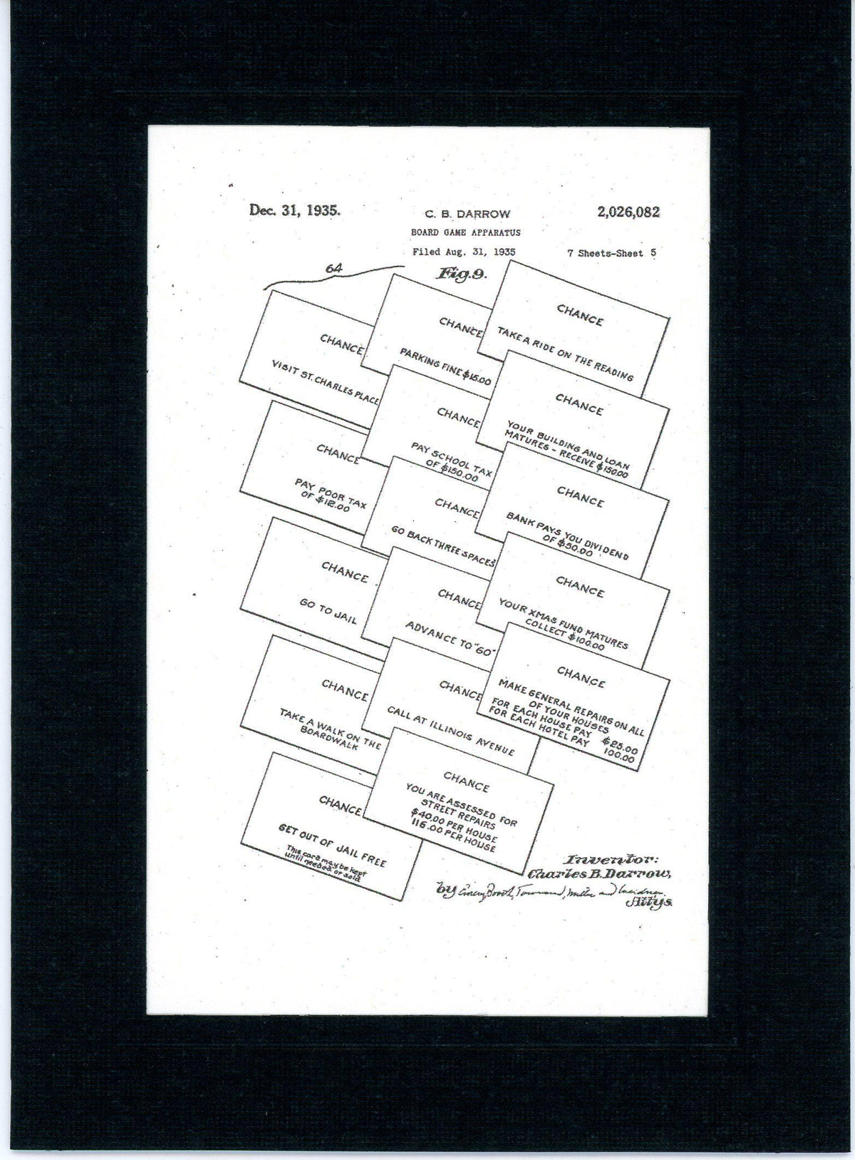 Monopoly patent cards