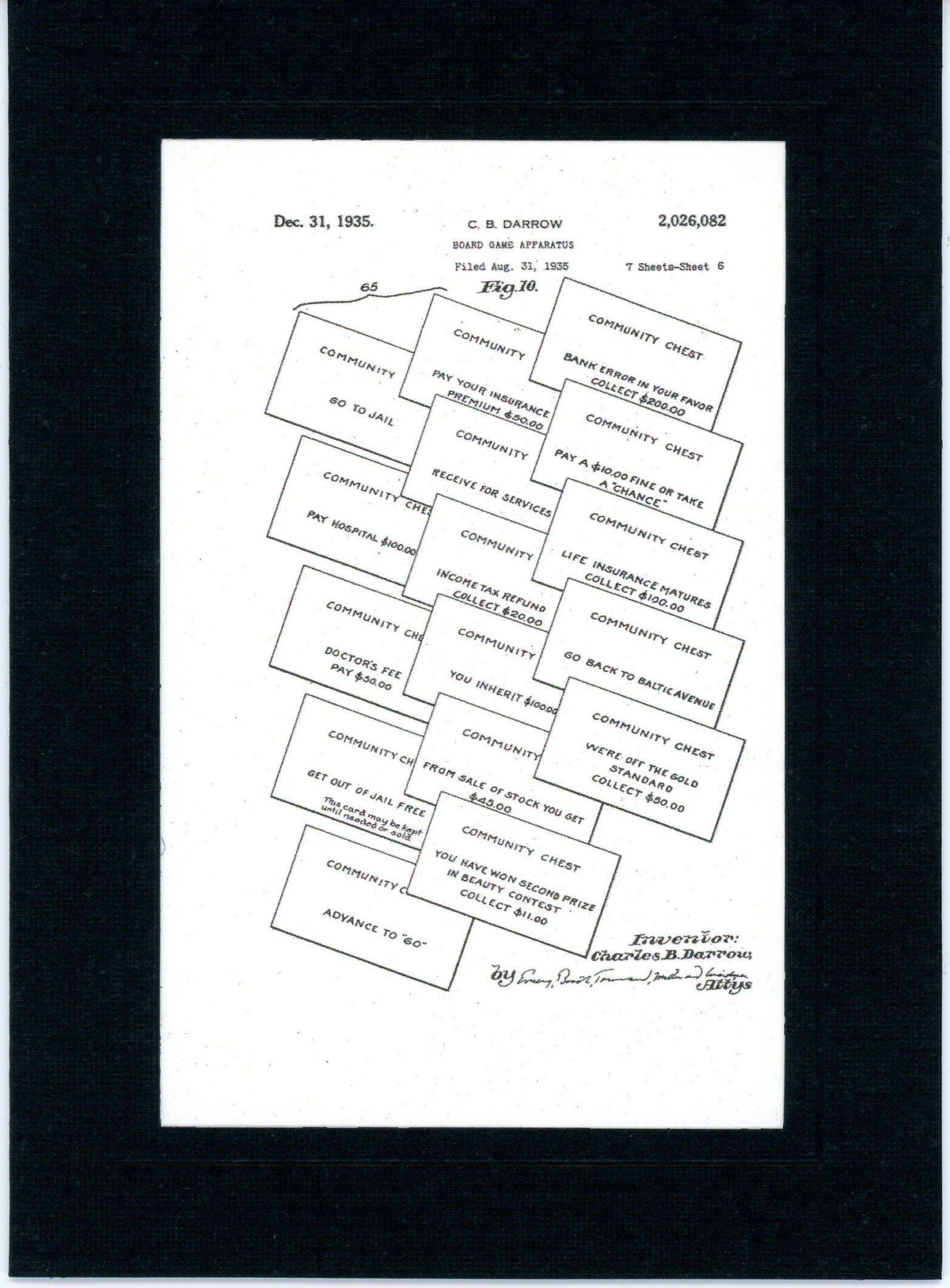 Monopoly patent cards