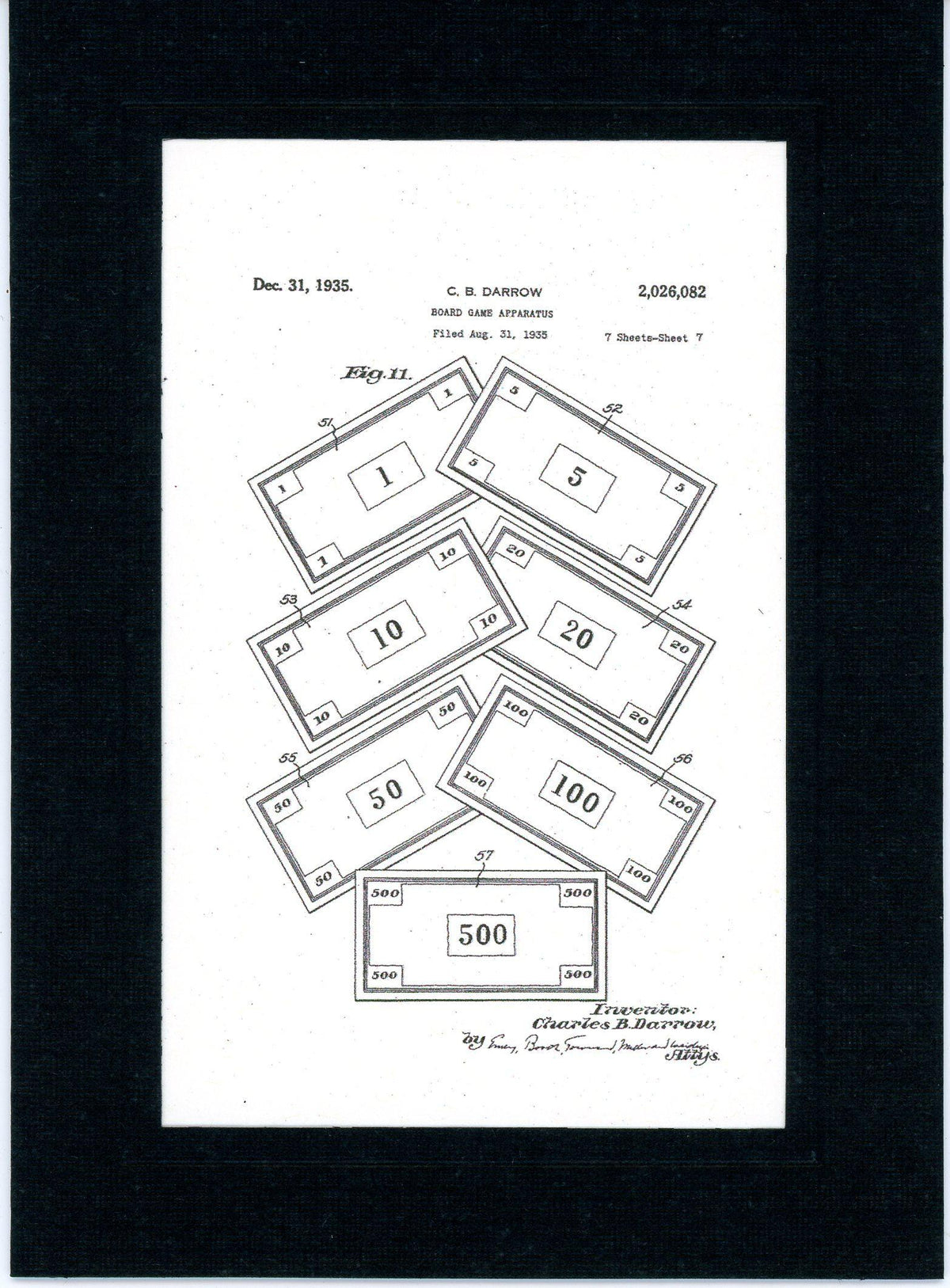Monopoly patent cards