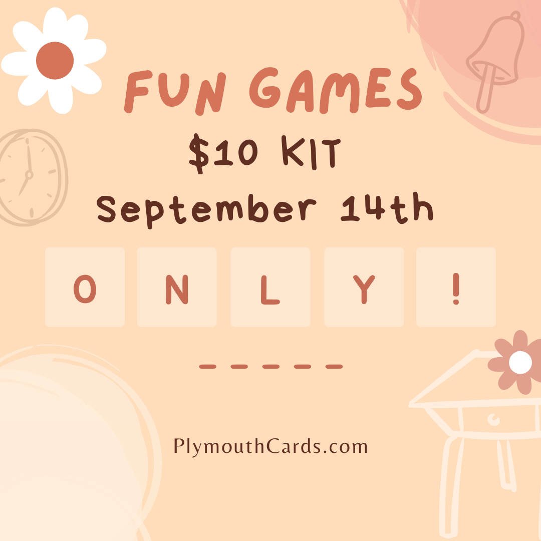 Fun Games Mini Journal card kit - September 14th ONLY