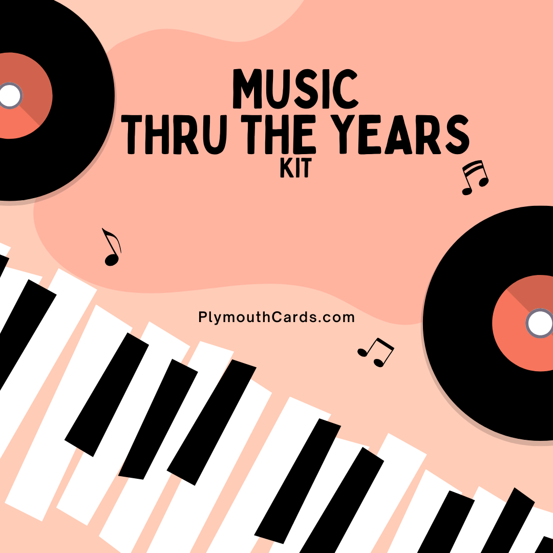 Music Through the Years Junk Journal Scrapbook kit - May 2025