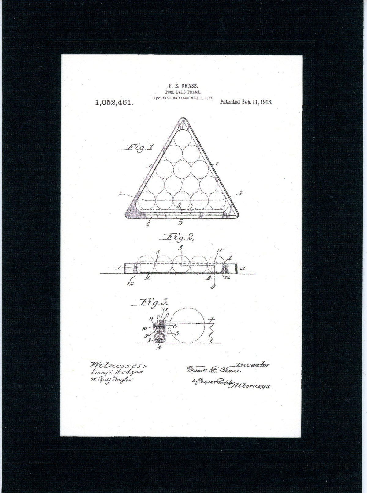 Pool Billiard patent cards