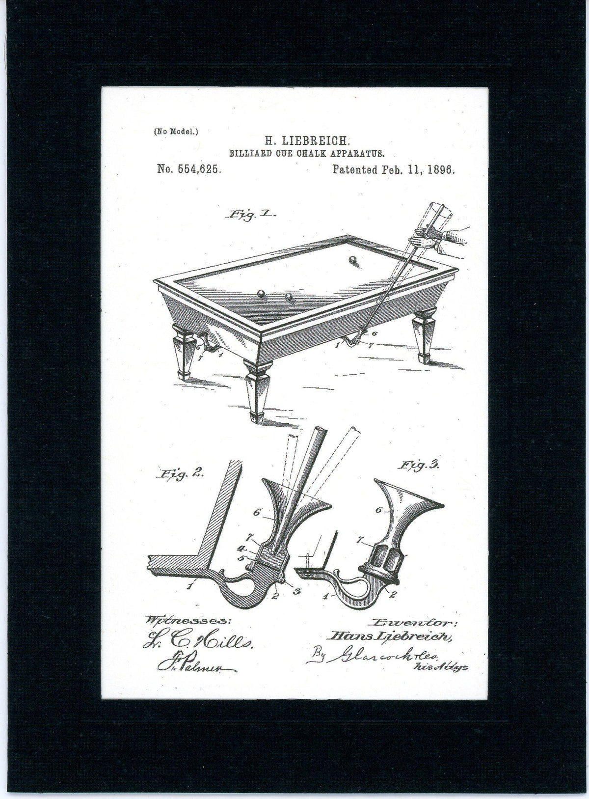 Pool Billiard patent cards