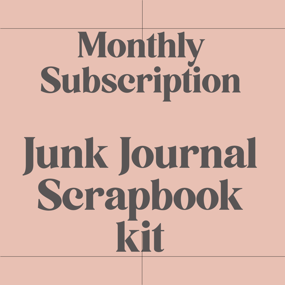 Junk Journal Scrapbook kit - Subscription - Plymouth Cards