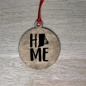 Home State Wooden Ornaments