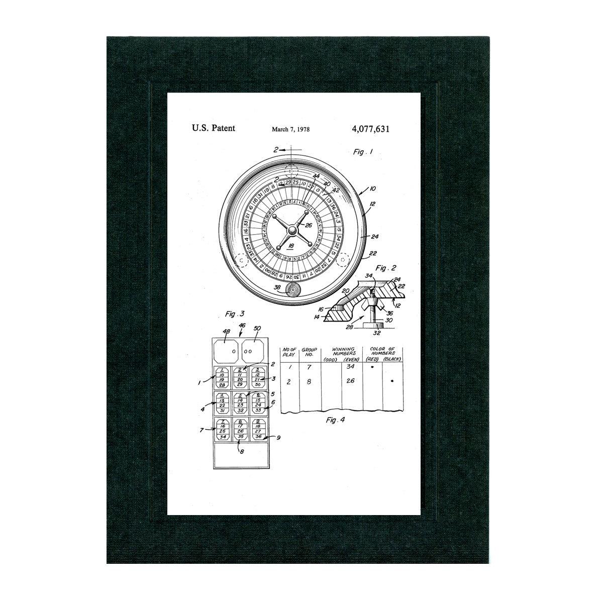 Roulette Wheel patent card-Greeting Card-Plymouth Cards
