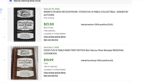Food, Fun and Fable from Meme's on Bon Secour River - Signed by Meme