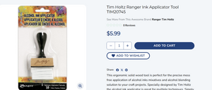 Rectangle Ink Applicator Tool & Felt (Tim Holtz Ranger)