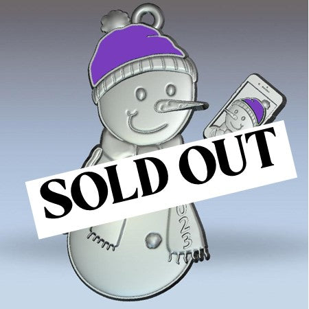 Selfie Clarence 2023 Snowman ornament